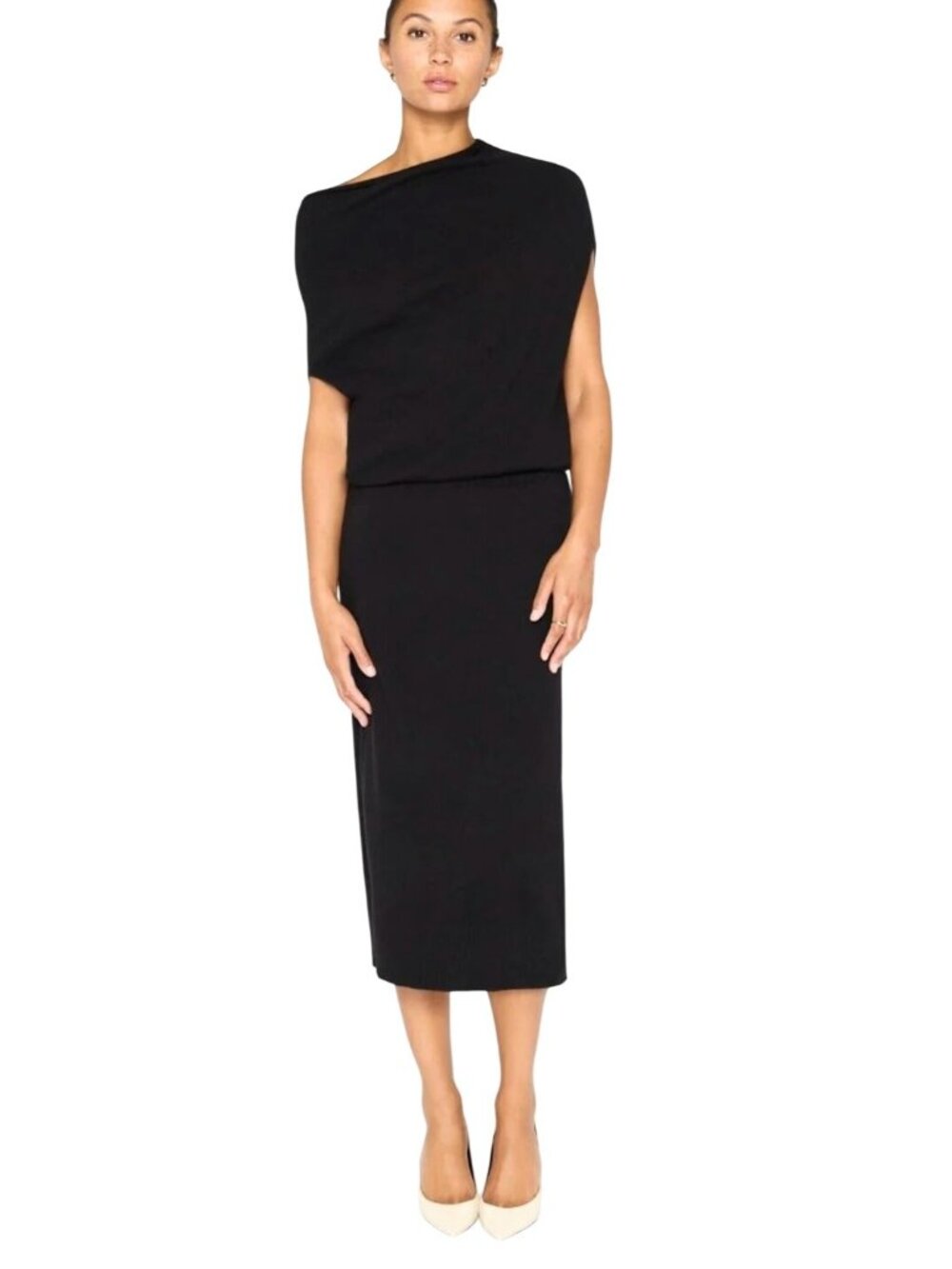 Brochu Walker Lori Off Shoulder sleeveless sweater Black NWT - Size M